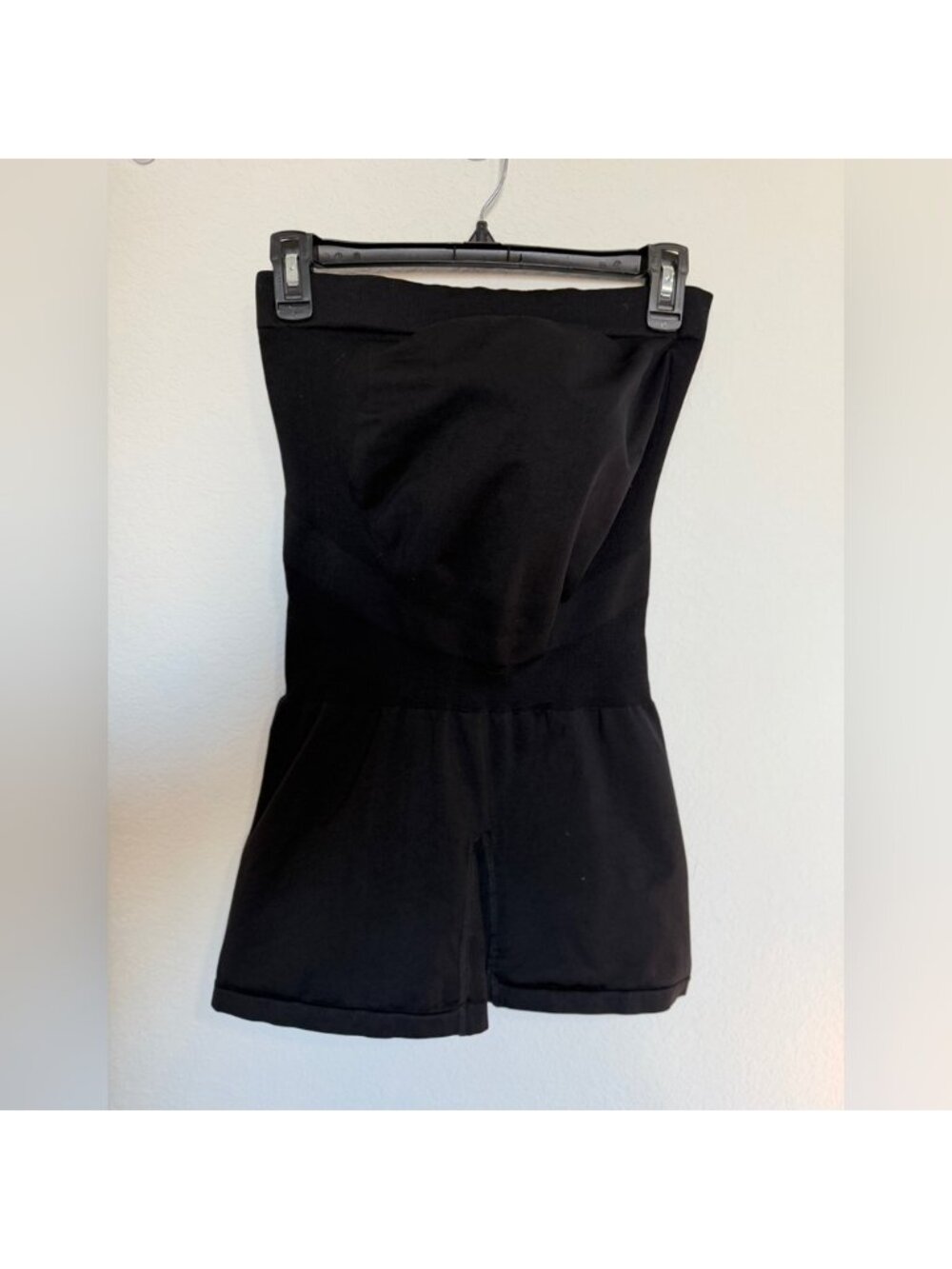 Black Maternity Bike Shorts - Picture 2 of 4